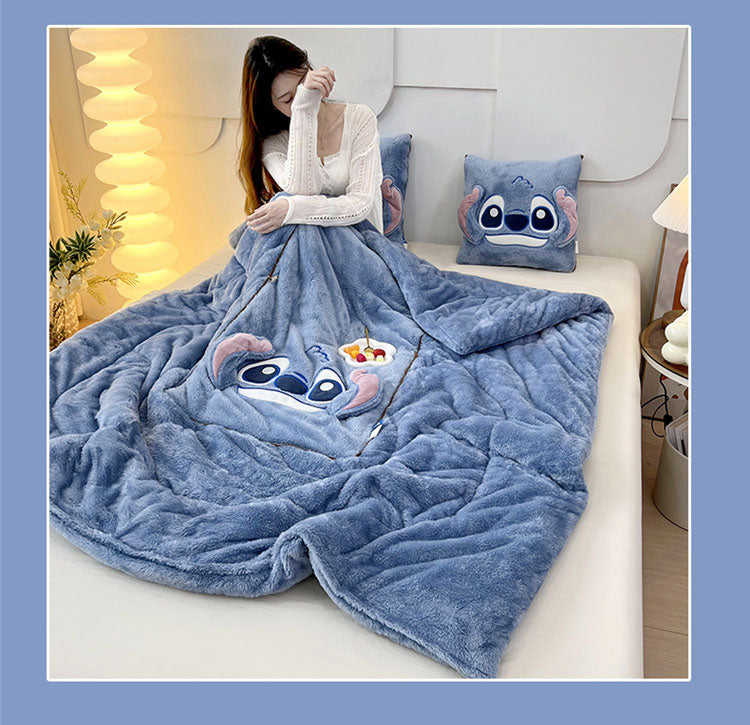 Stitch Blanket and Pillow Set