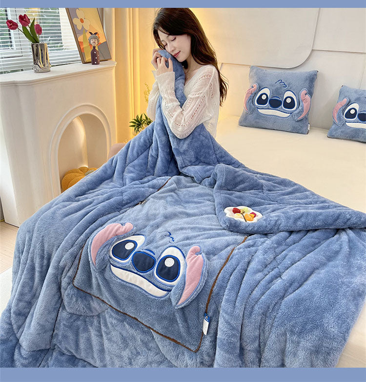 Stitch Blanket and Pillow Set