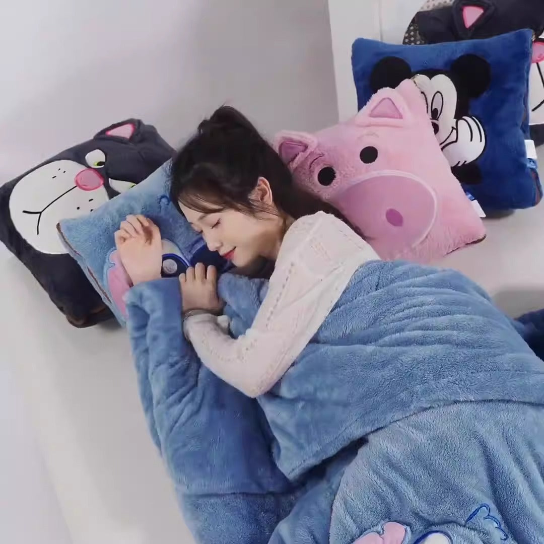 Stitch Blanket and Pillow Set