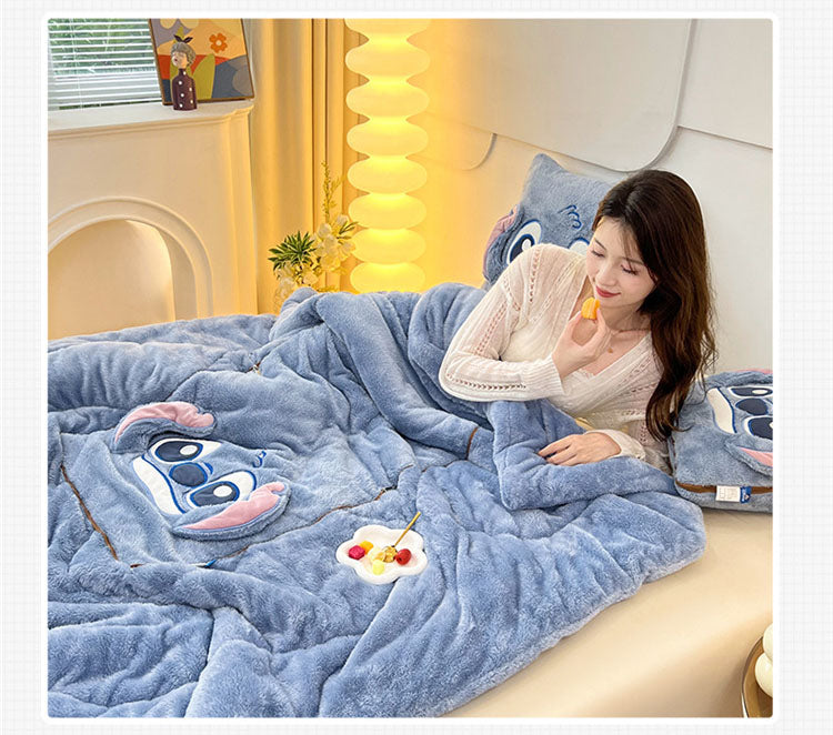 Stitch Blanket and Pillow Set