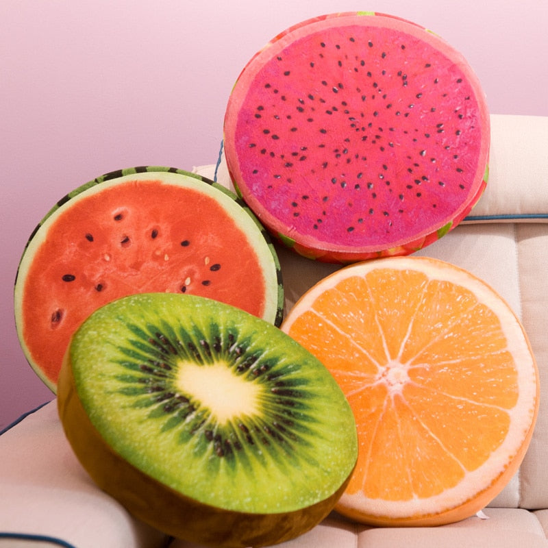 3D Fruit Cotton Cushion