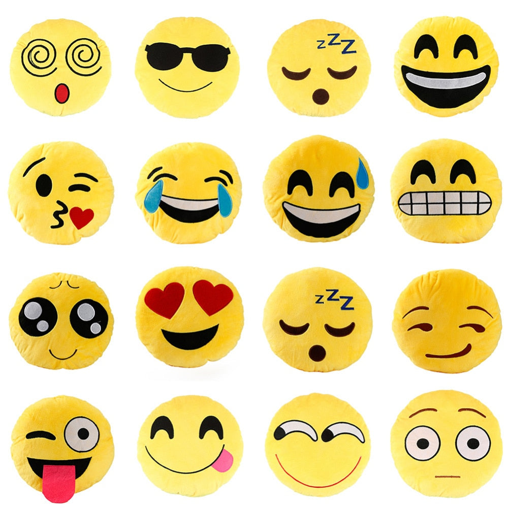 Round Emoji Pillows