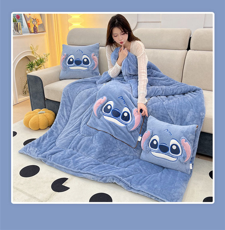 Stitch Blanket and Pillow Set