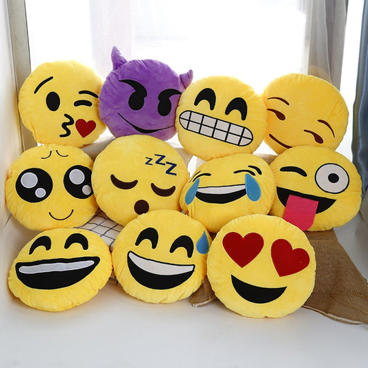 Round Emoji Pillows