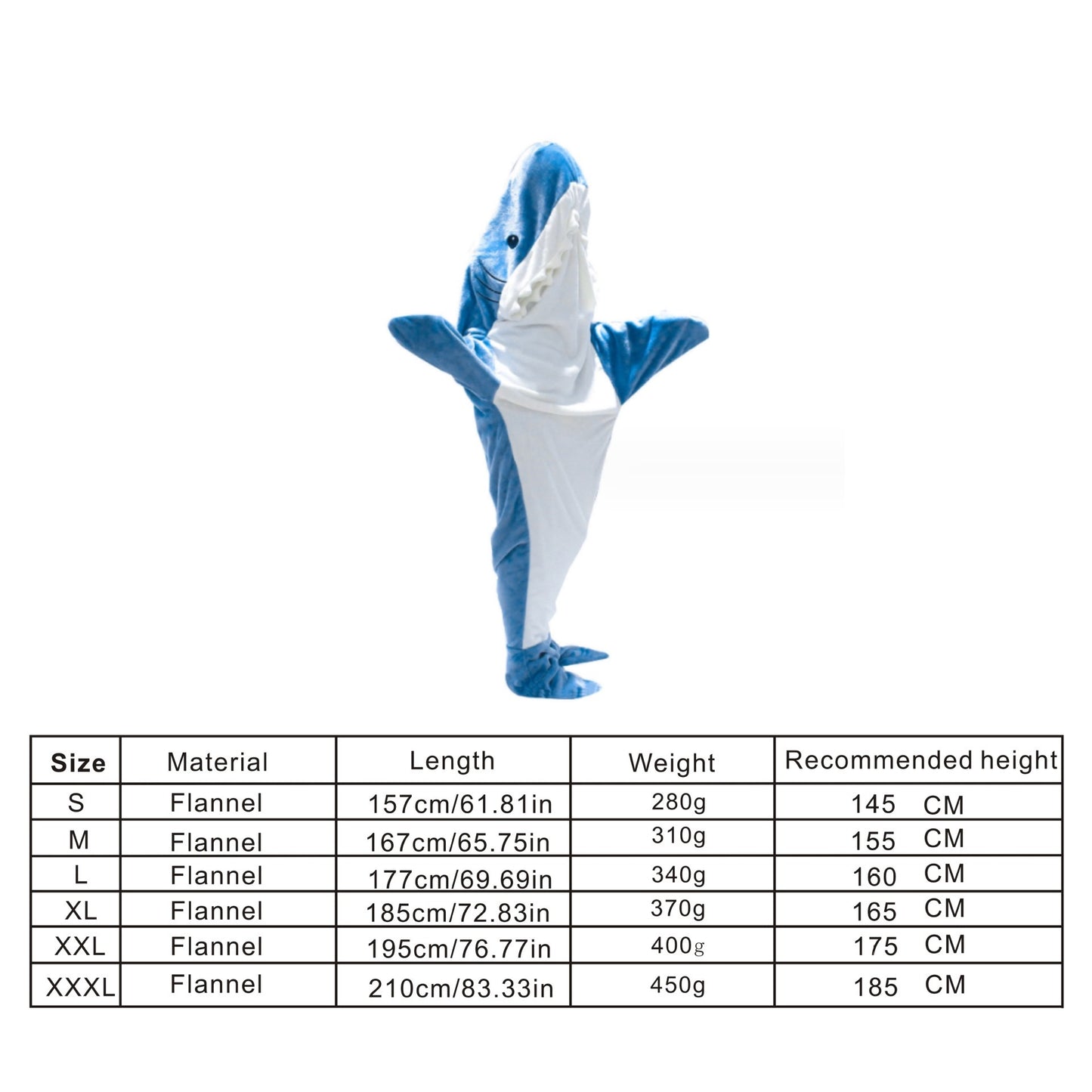 Cozy Shark Pajamas/Snuggle Hoodie