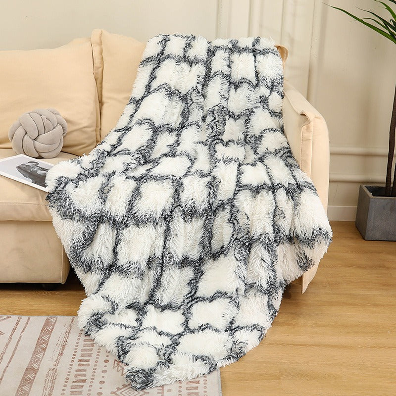 Rainbow Tie-Dye Plush Blanket