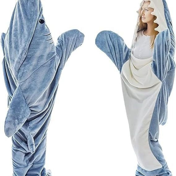 Cozy Shark Pajamas/Snuggle Hoodie
