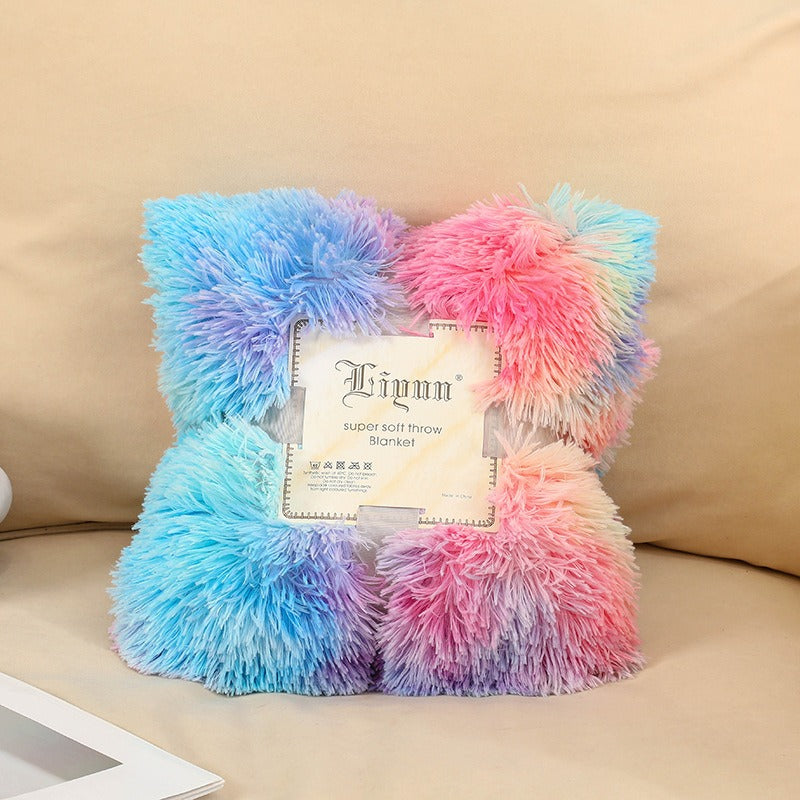 Rainbow Tie-Dye Plush Blanket