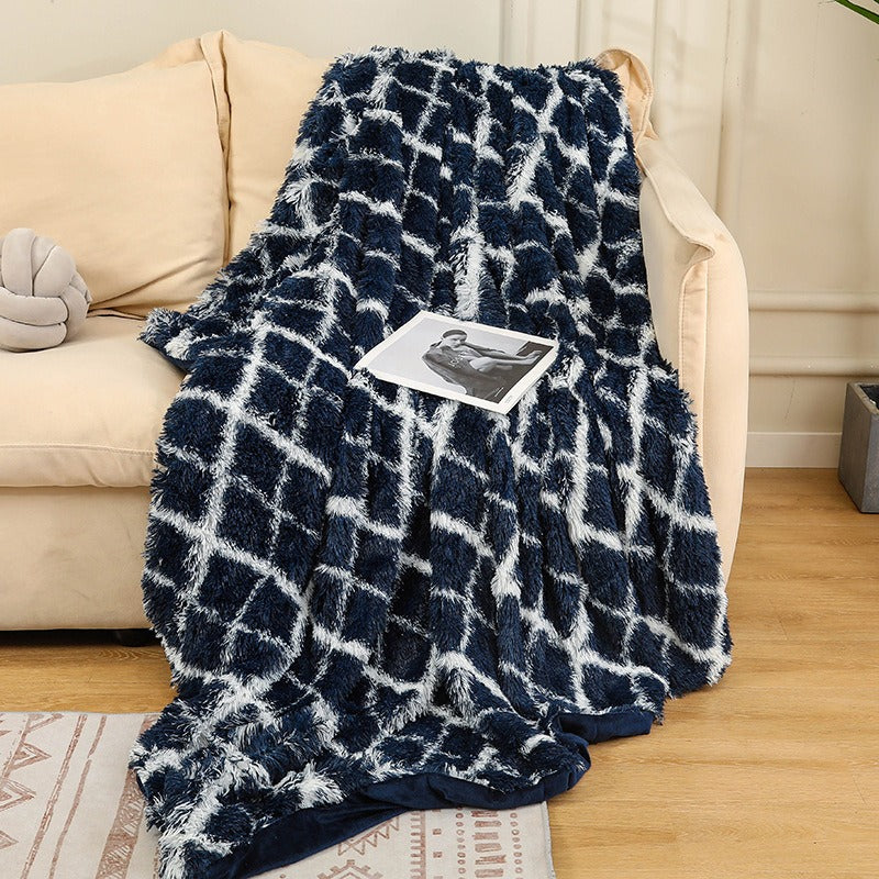 Rainbow Tie-Dye Plush Blanket