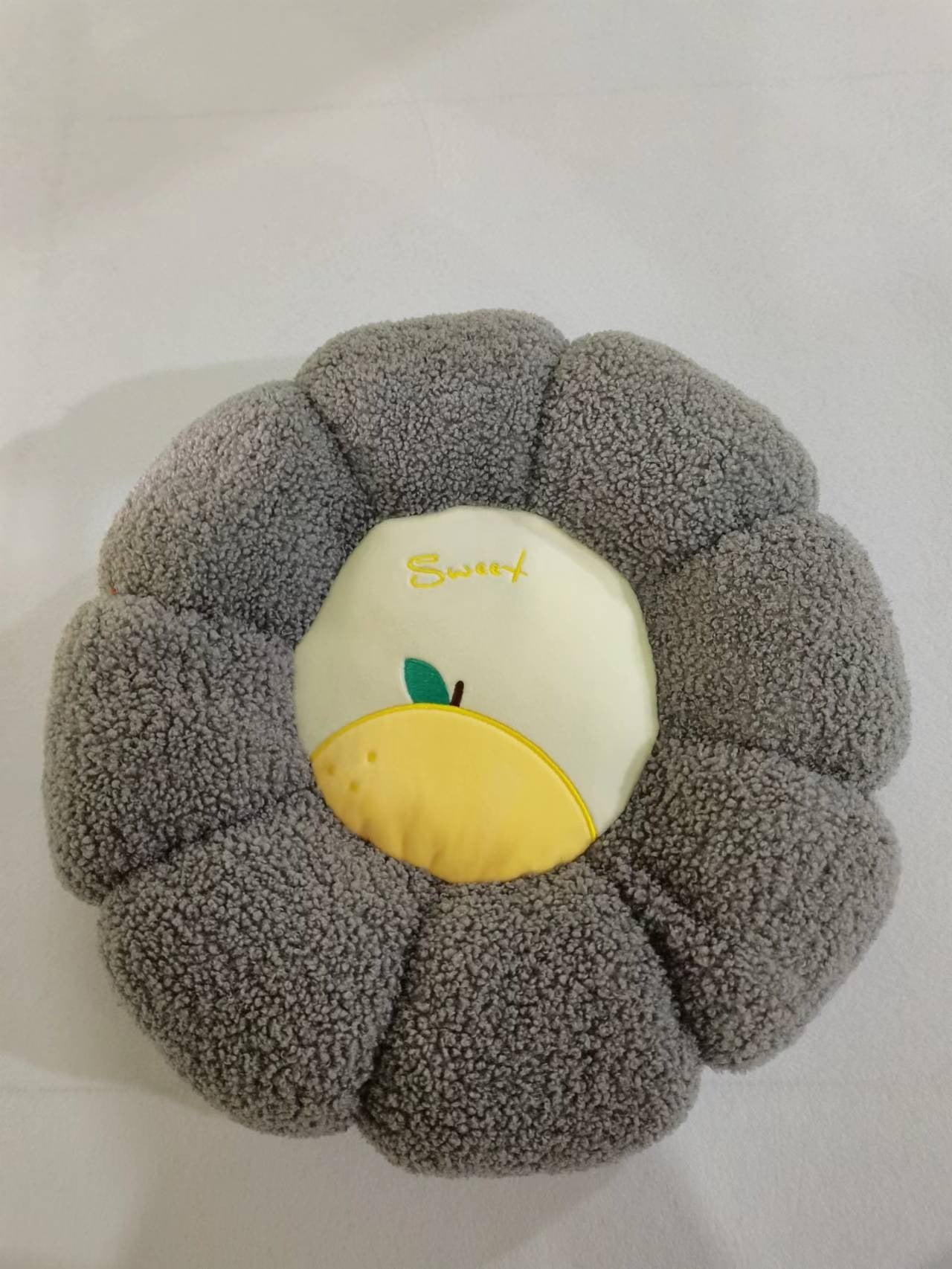 Pumpkin-Shaped Colored Chair Cushion
