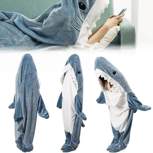 Cozy Shark Pajamas/Snuggle Hoodie
