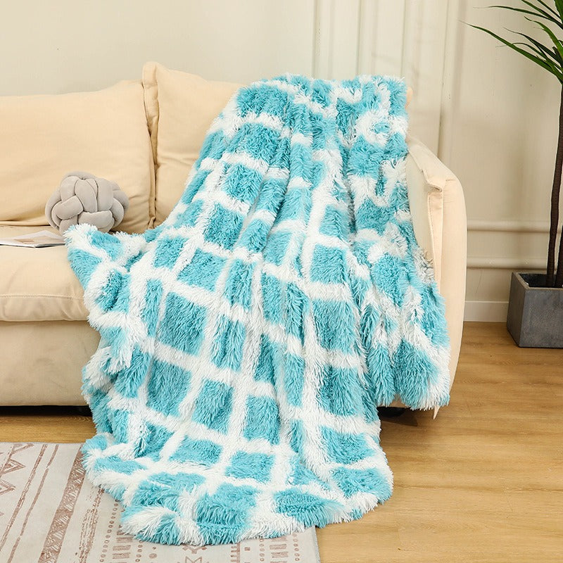 Rainbow Tie-Dye Plush Blanket