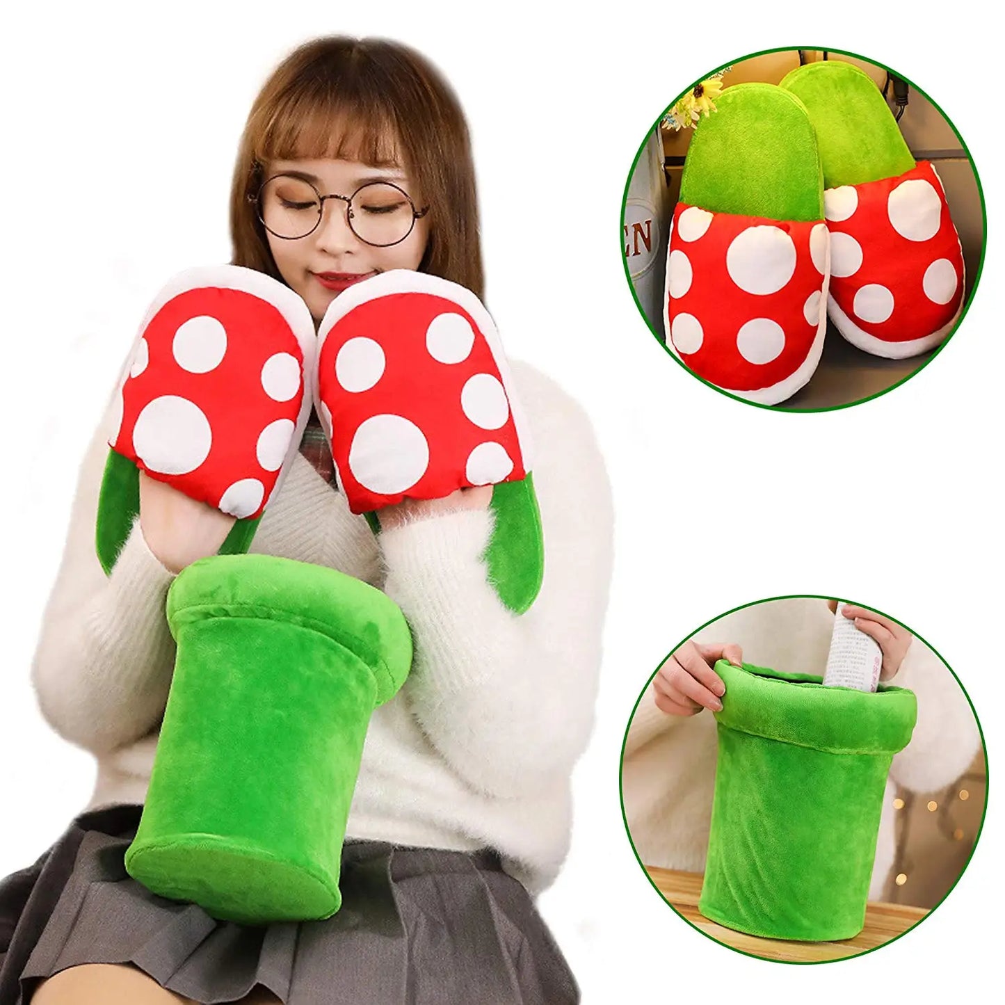 Super Mario Piranha Plant Slippers